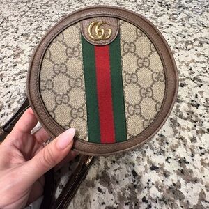 Gucci Brown Leather Crossbody Bag